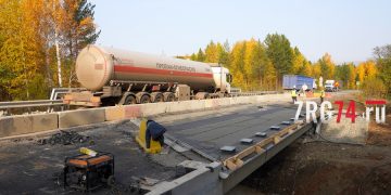 Пока по одной полосе. Дорожники завершают ремонт моста на въезде в Златоуст