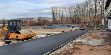Взяли в кольцо. В Златоусте продолжается обновление стадиона «Таганай»