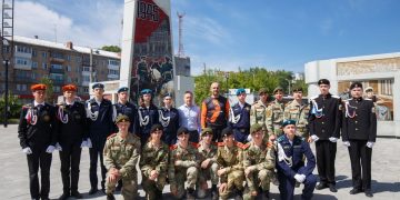 Во главе с полпредом. Златоуст принял участников мотопробега в честь 80-летия Победы